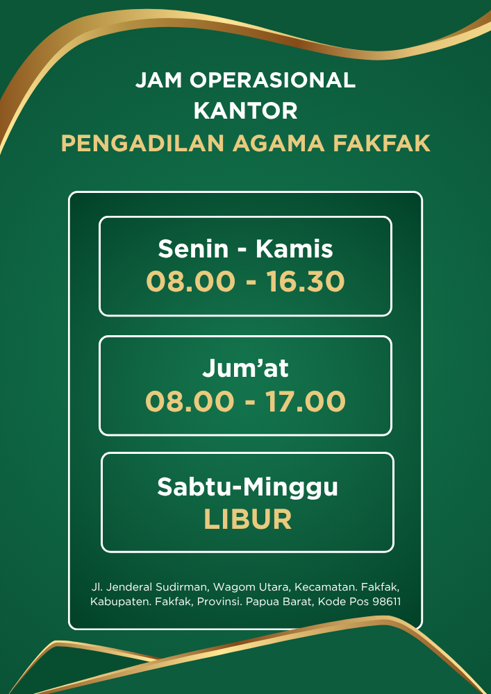 jam operasional pa fakfak